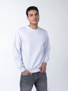 Белый свитшот мужской